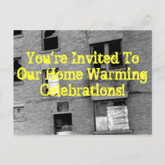 You're Invited To Our Home Warming Celebrations! Invitation Postcard