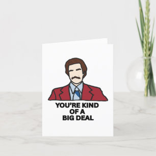 You're kind of a big deal - Father's Day Letterpress Thank You Card
