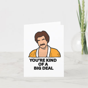 You're Kind of a Big Deal Letterpress Thank You Card