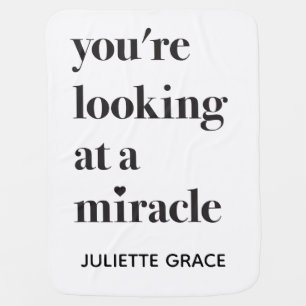 You're Looking at a Miracle Baby Blanket Heart IVF