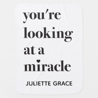 You're Looking at a Miracle Baby Blanket Heart IVF