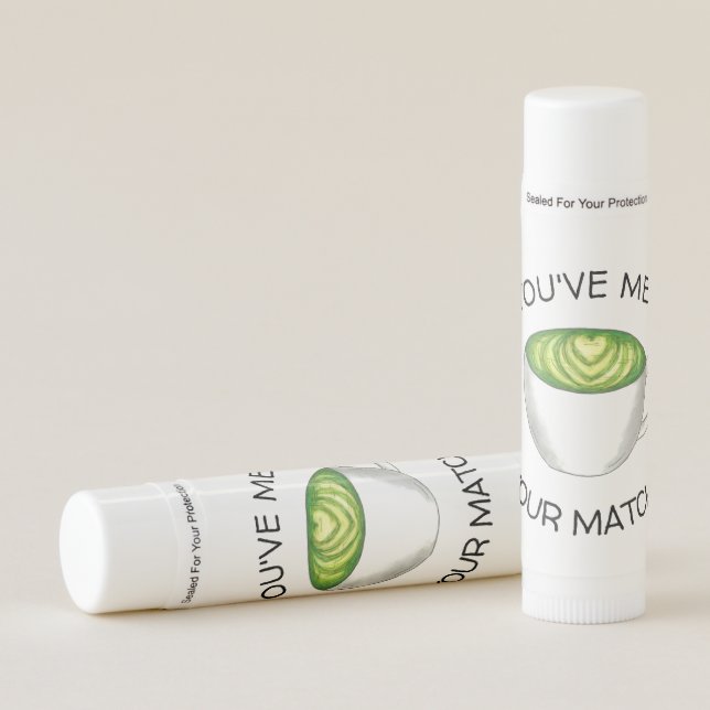 You're Met Your Matcha Green Tea Latte Lip Balm (Front)