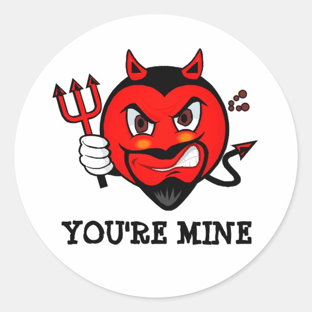 You're Mine Devil Sticker (Front)