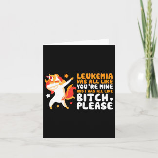 You're Mine Please Unicorn Leukemia Awareness Gift Card