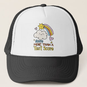 YOU'RE MORE THAN A TEST SCORE CUTE CLOUD AND STAR TRUCKER HAT