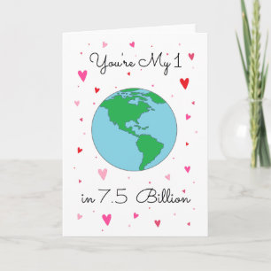You're My 1 in 7.5 Billion! Holiday Card