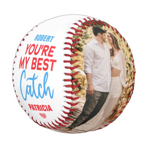 Youre My Best Catch 2 Photo Mr  Mrs Couple Names Baseball
