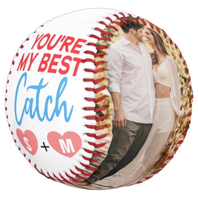 You're My Best Catch Boyfriend 2 Photo Softball (Angled)