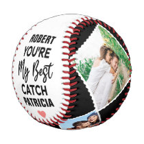 You Are My Best Catch' Boyfriend Couple Photo Baseball