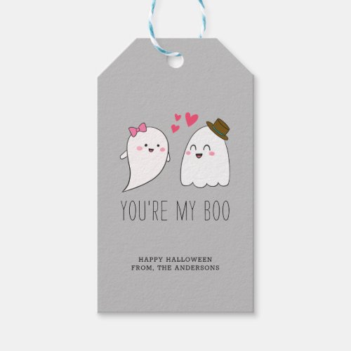 Youre my Boo Halloween Kawaii Ghost Cute Simple Gift Tags