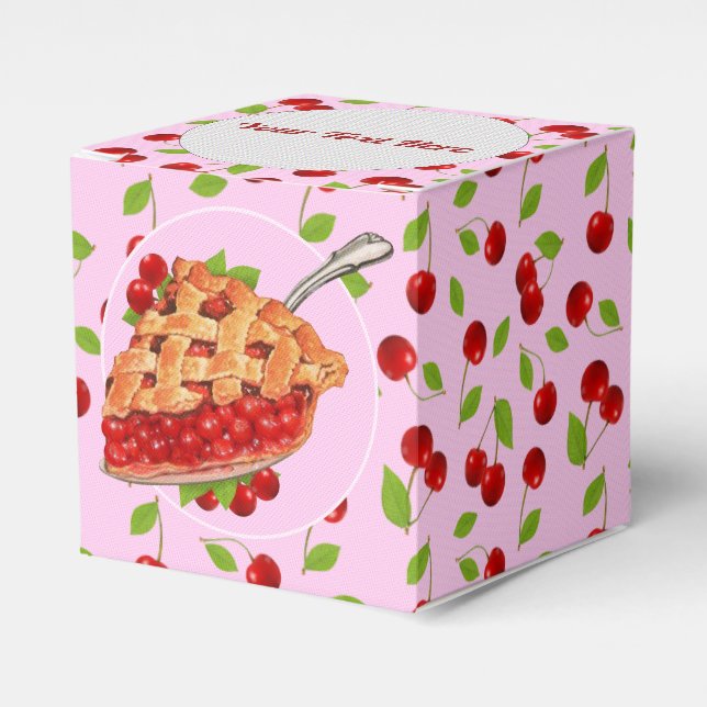 You're My Cherry Pie Favor Boxes (Front Side)