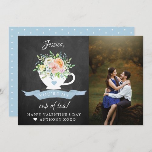 Youre My Cup Of Tea Cute Valentines Day Photo Holiday Card