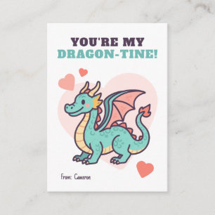 You're My Dragon-Tine Kids Valentine Note Card