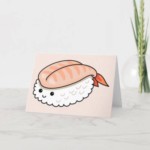 Youre my ebi_thing sushi pun thank you card