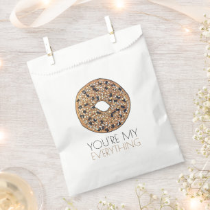 You're My Everything Bagel Breakfast Food Love Favor Bag
