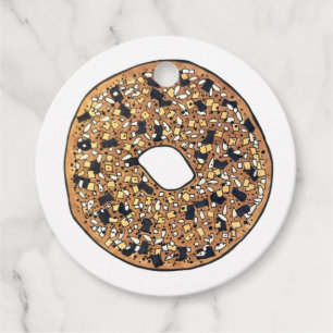 You're My Everything Bagel Breakfast Food Love Favor Tags