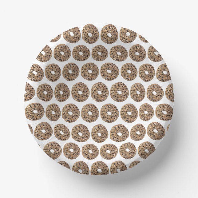 You're My Everything Bagel Breakfast Food Love Paper Bowls (Front)