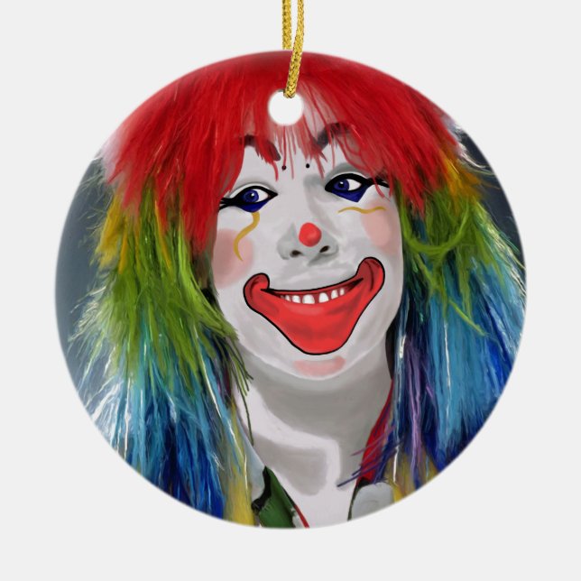 You're My Favorite Clown Ceramic Ornament (Front)