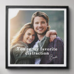 You&#39;re My Favorite Distraction Couple Photo Peel And Stick Photo Tile