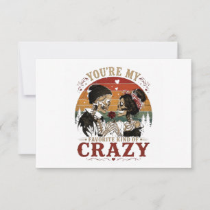 You're My Favorite Kind of Crazy RSVP Card