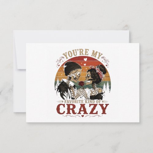 You're My Favorite Kind of Crazy RSVP Card
