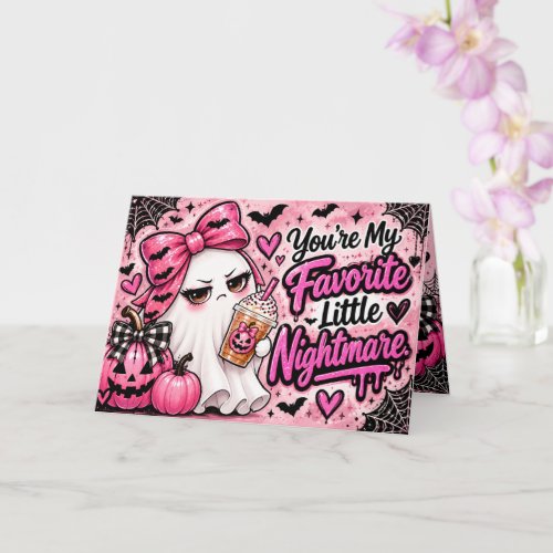 You're My Favorite Little Nightmare Halloween Card