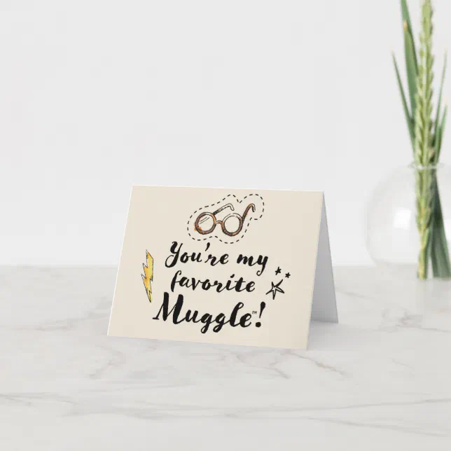 You're My Favorite Muggle™ Note Card | Zazzle