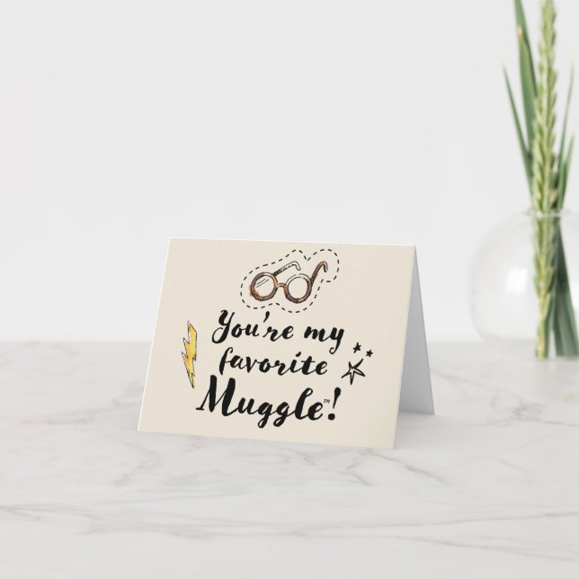 You're My Favorite Muggle™ Note Card (Front)