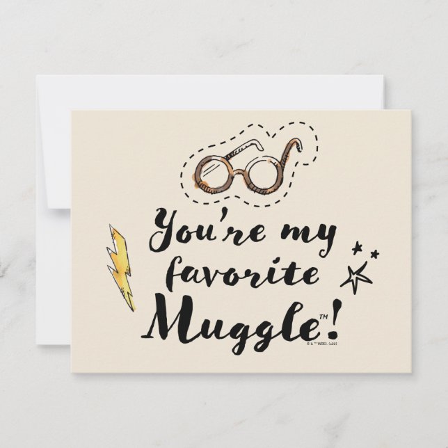 You're My Favorite Muggle™ Note Card (Front)
