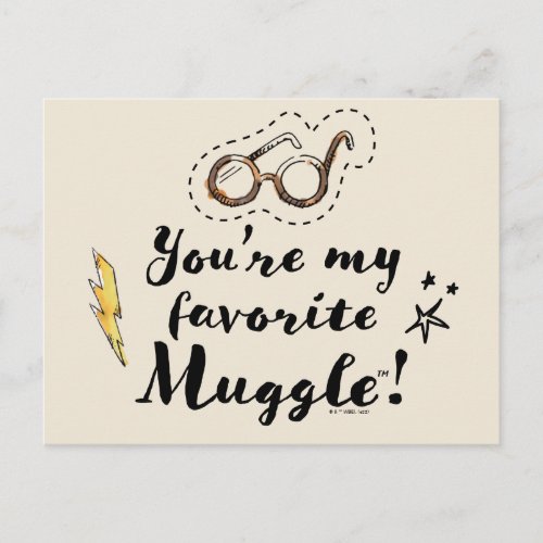 Youre My Favorite Muggle Postcard