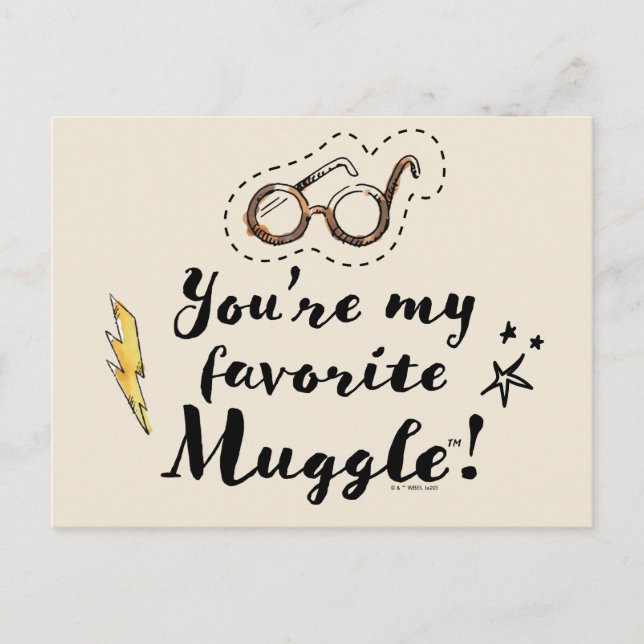 You're My Favorite Muggle™ Postcard (Front)