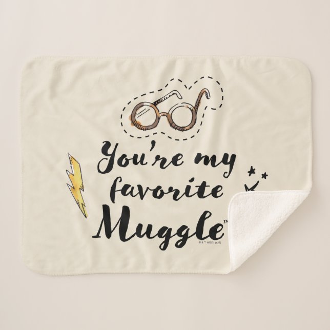 You're My Favorite Muggle™ Sherpa Blanket (Front (Horizontal))