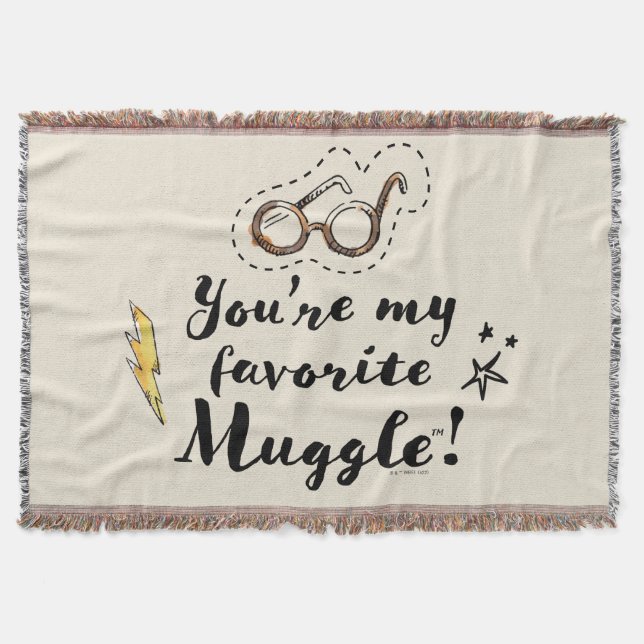 You're My Favorite Muggle™ Throw Blanket (Front)