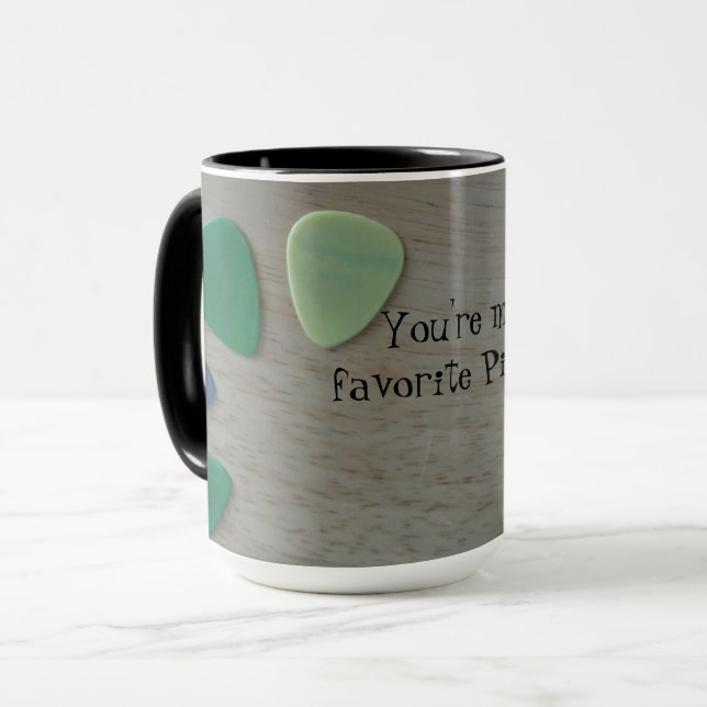 You're my Favorite Pick Guitar Saying Mug (Front Left)