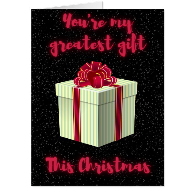 You're My Greatest Gift Christmas Love Photo Card (Front)