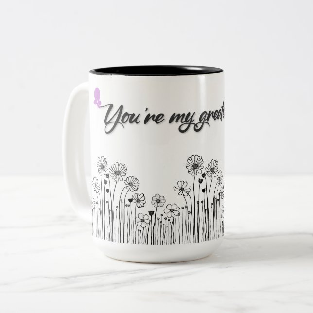 You're My Greatest Joy Mug – Floral Mom Gift (Front Left)