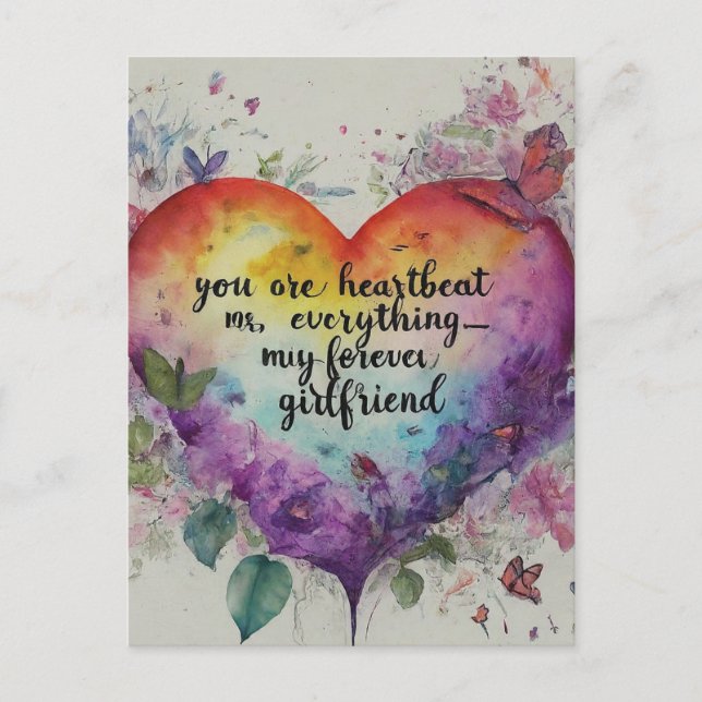 You're My Heartbeat, My Everything—My Forever Postcard (Front)