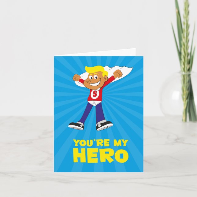 You're My Hero Card (Front)