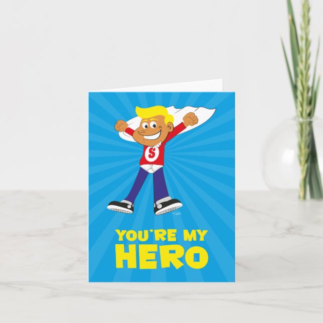 You're My Hero Card (Front)