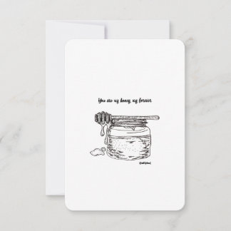 You're my Honey, My Forever, I Love You, Flat Card