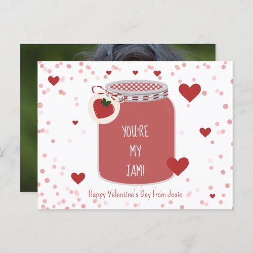 Youre My Jam Strawberry Valentines Day Photo Postcard