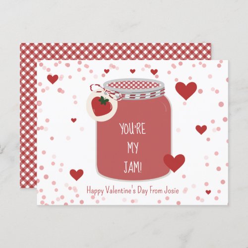 Youre My Jam Strawberry Valentines Day Postcard