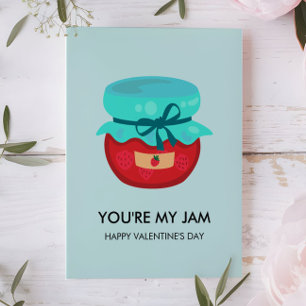You're My Jam Valentine, Kids School Classroom Note Card