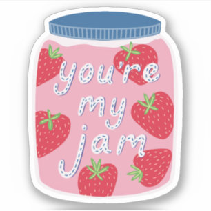 You're My Jam Valentines Day Sticker