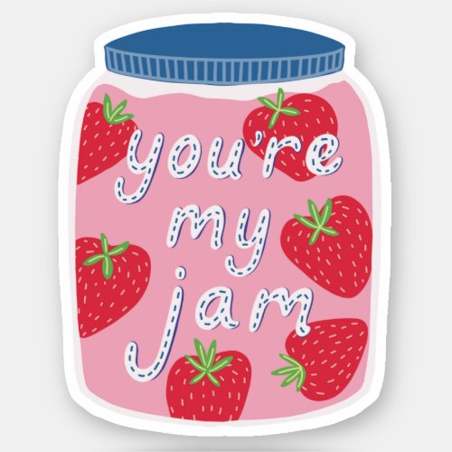 Youre My Jam Valentines Day Sticker