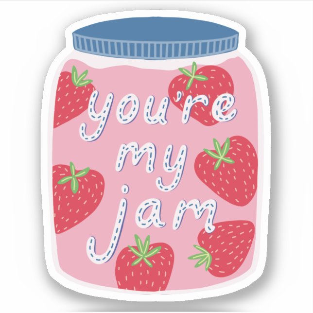 You're My Jam Valentines Day Sticker (Front)