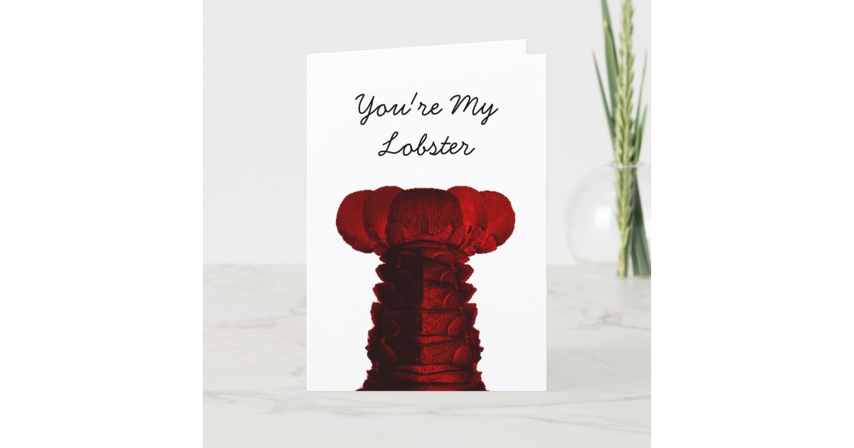 youre my lobster valentines day card