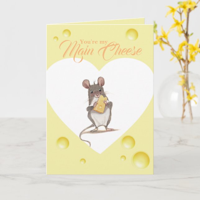 You're My Main Cheese Card (Yellow Flower)