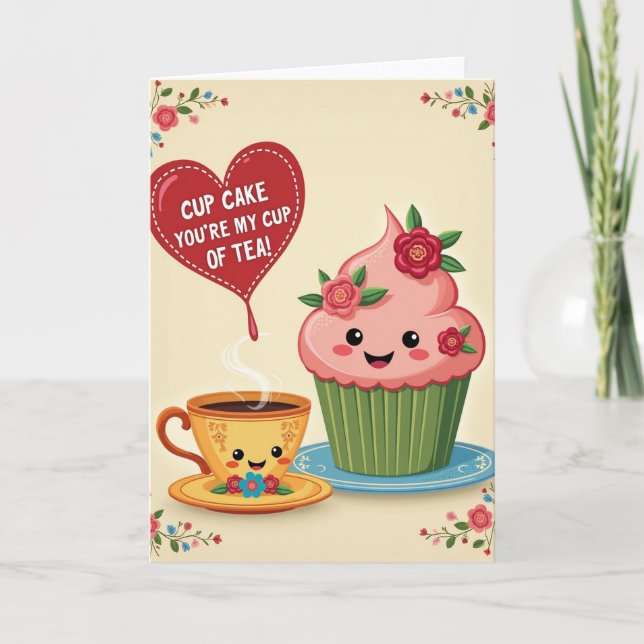 Youre My Perfect Cupcake Tea Card (Front)