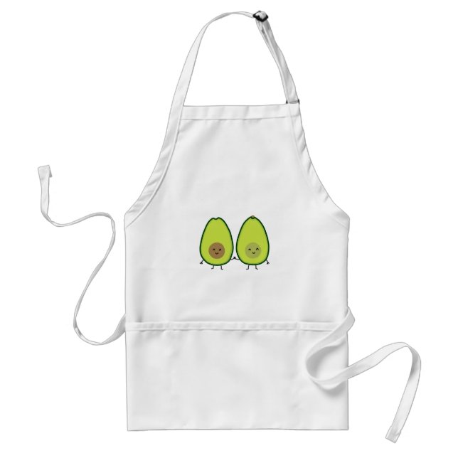 You're my PERFECT HALF, AVOCADO Adult Apron (Front)